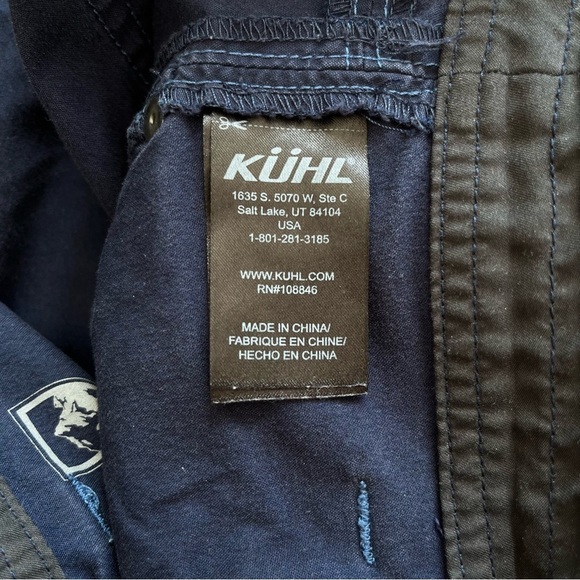 Kuhl Womens Splash Metro Pants Size 12 Roll Up Convertible Navy Hiking - Picture 10 of 14